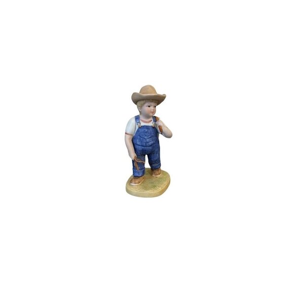 1985 Vintage Denim Days 1513 Danny School Days Figurine By Homco - Picture 8 of 9